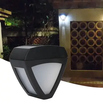 

LED Solar Powered Wall Light IP44 Waterproof With Light Sensor Wall Lamp For Garden Courtyard White Lighting