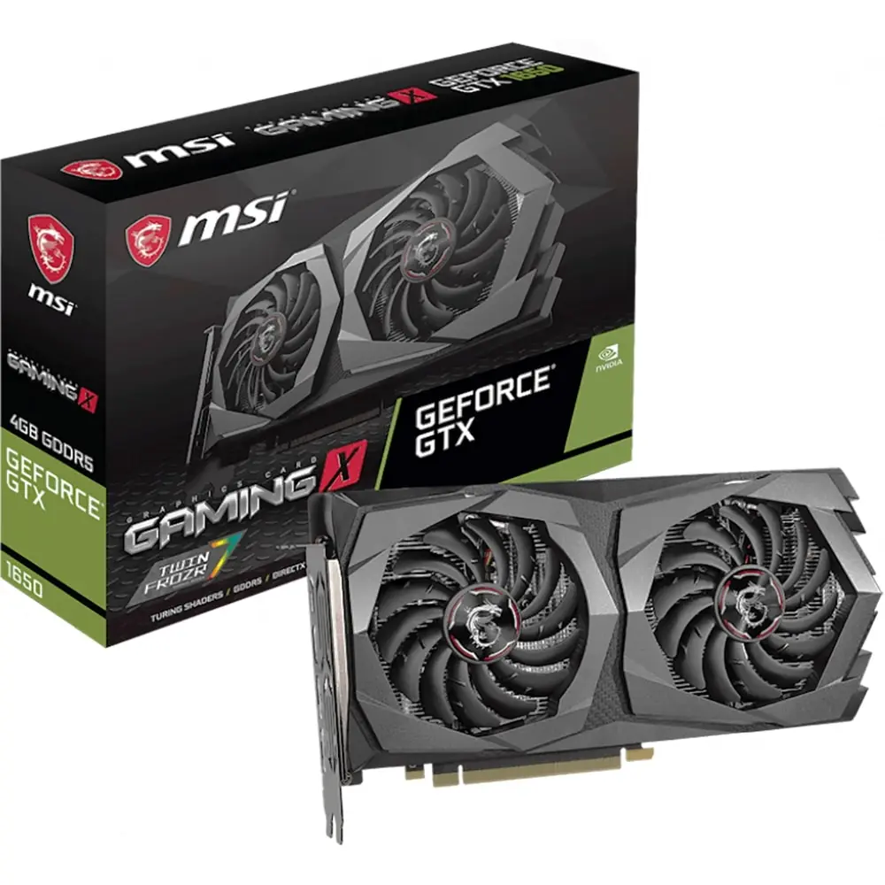 Видеокарта MSI Gaming nVidia GeForce GTX 1650 1695MHz 4096MB 8002MHz 128 bit RTL [GTX GAMING 4G] | Компьютеры и офис