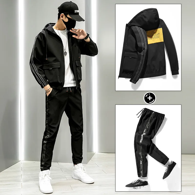 Men's Jacket+Pant Suit Tracksuit Male Sportswear Set 2020 Men Clothing Streetwear Jogger Spring 2 Pieces Sweatsuit Set Plus Size Men's Jacket+Pant Suit Tracksuit Male Sportswear Set 2020 Men Clothing Streetwear Jogger Spring 2 Pieces Sweatsuit Set Plus Size