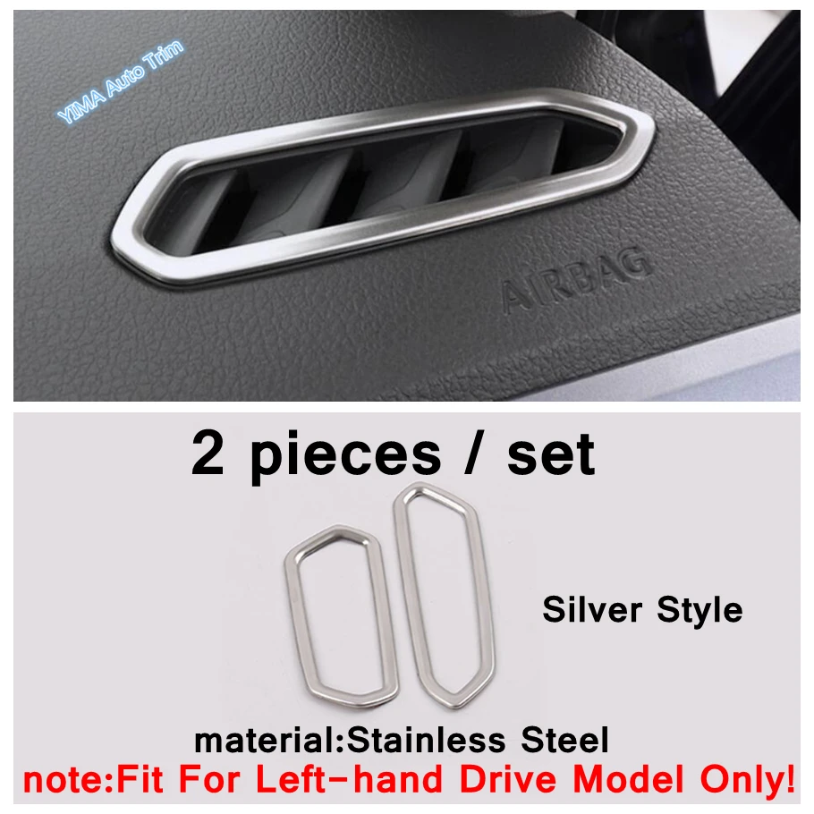 Window Switch Button / Head Light Adjust / Glove Storage Box Handle Buckle Cover Trim Fit For VW Volkswagen T-Cross 2019 - 2021