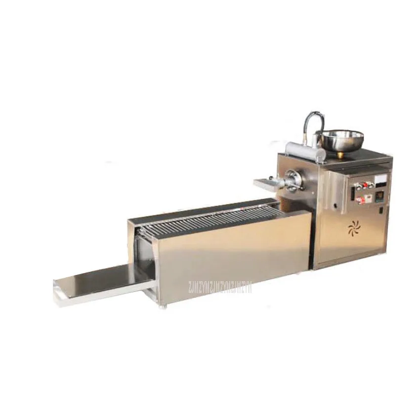 

220V 7KW Full Automatic Cold Noodle Making Machine Stainless Steel Heat Transfer Oil Flat Rice Noodle Maker Machine 75kg/h