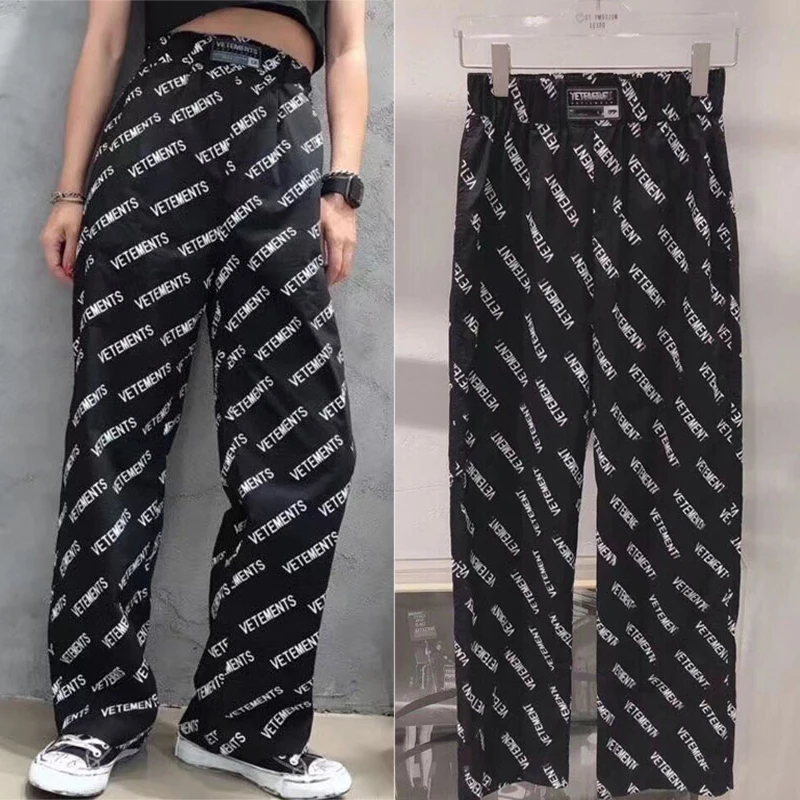Full Printing Logo Vetements Straight 