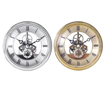 

3.8" Vintage Perspective Metal Wall Clock Silent Clock for Kitchen Den
