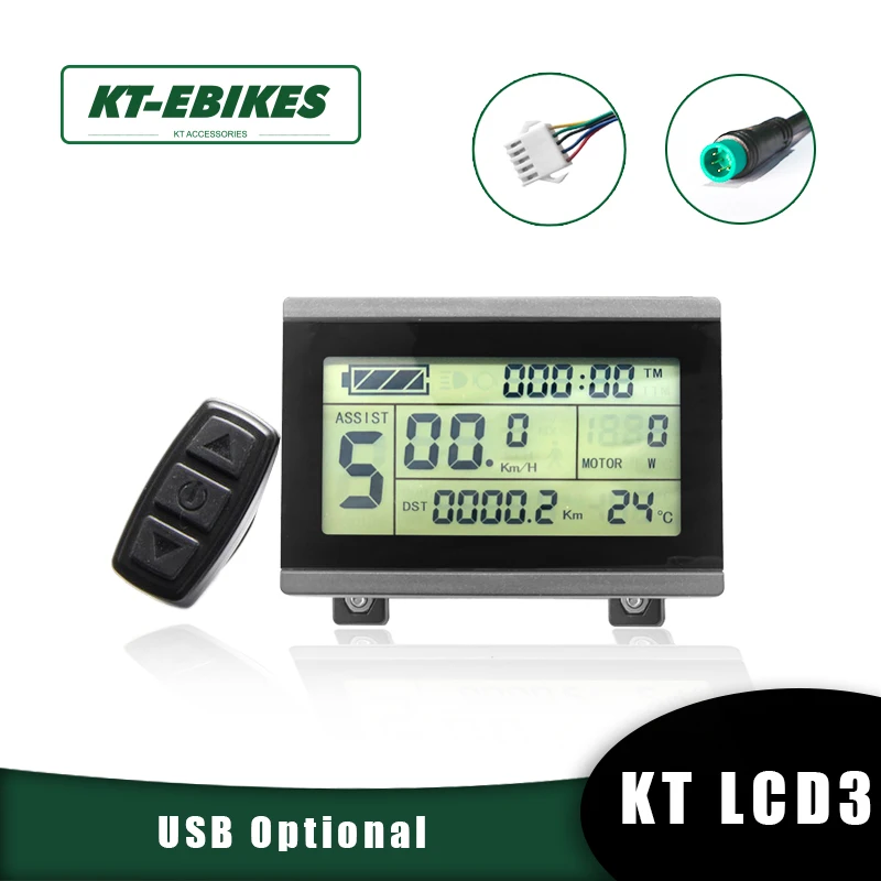 Комплект для электровелосипеда ЖК-дисплей KT Ebike LCD 3 24 в 36 48 72 В ЖК kt-LCD led дисплей |