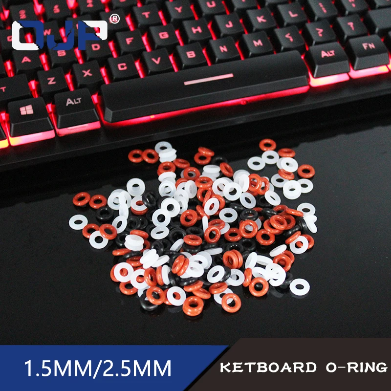 110pcs Keycaps O Ring Seal Switch Sound Dampeners For Cherry MX Keyboard Damper Replacement Noise Reduction Keyboard O-ring Seal