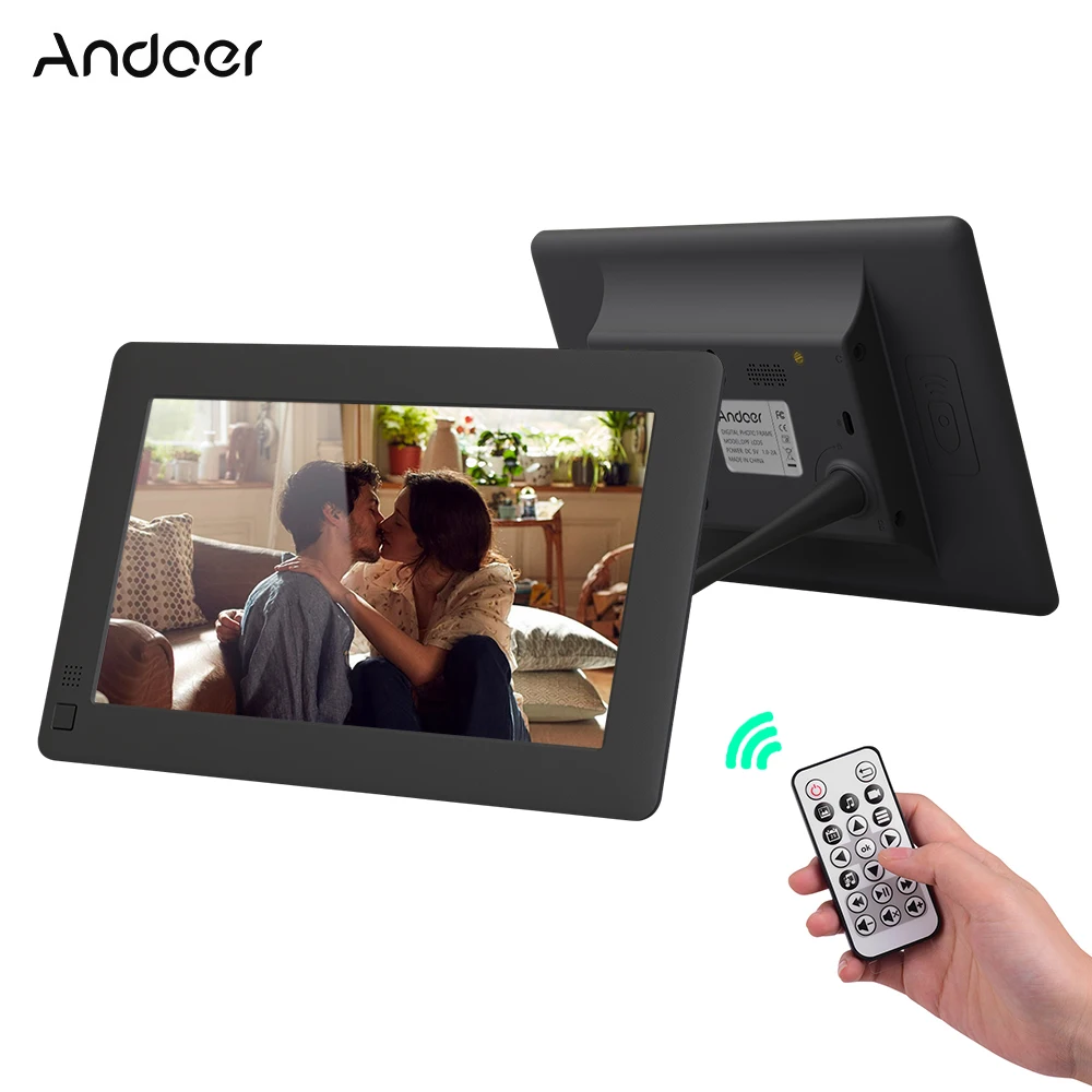 

Andoer 7 Inch Digital Photo Frame Ultra-thin LCD Desktop Album 1280 * 800 Supports Photo/Music/ Video/ Clock(6 Modes) /Calendar