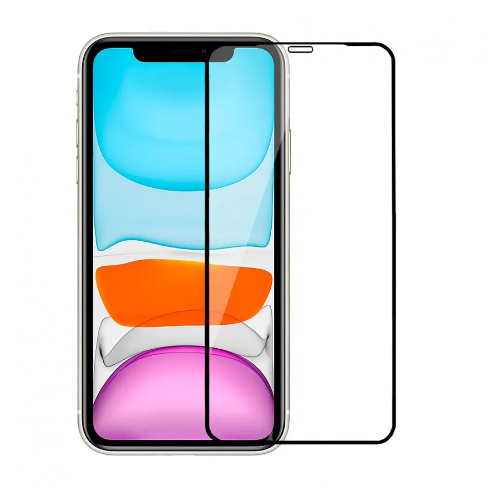 Защитное стекло Devia для iPhone 11 Pro Van Entire View Full Tempered Glass Black|Защитные стёкла и плёнки| |