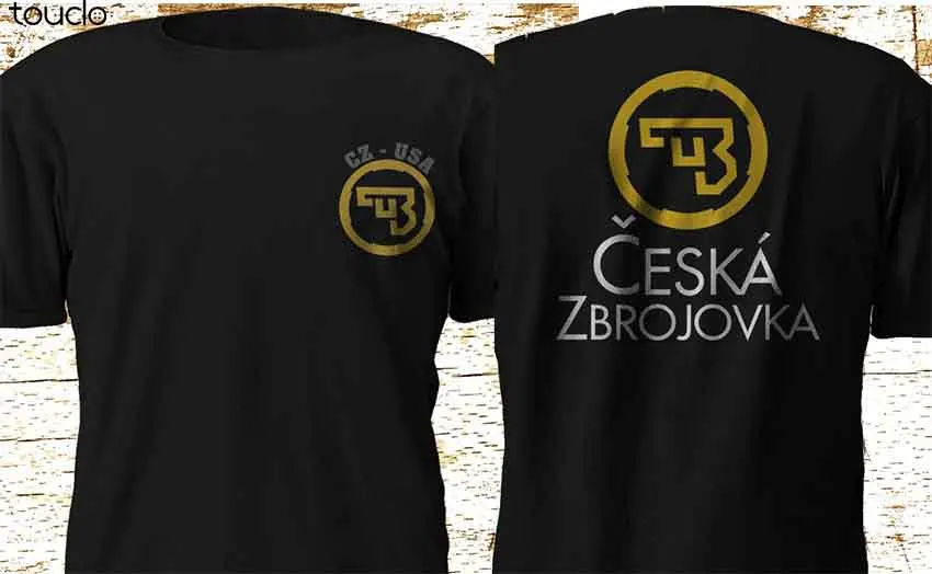 Новый CZ США Ceska Zbrojovka огнестрельного оружия Пистолеты логотип черная футболка S