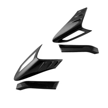 

Carbon Fiber Rear Tail Light Cover Look Trim ABS Plastic 4pcs High Quality