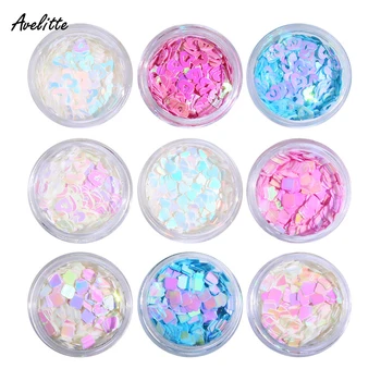 

Avelitte Net Red Explosion Model Lin Xiaozhai Girl Heart Japanese Nail Nail Jewelry Nail Colorful Candy Color Sequin Patch