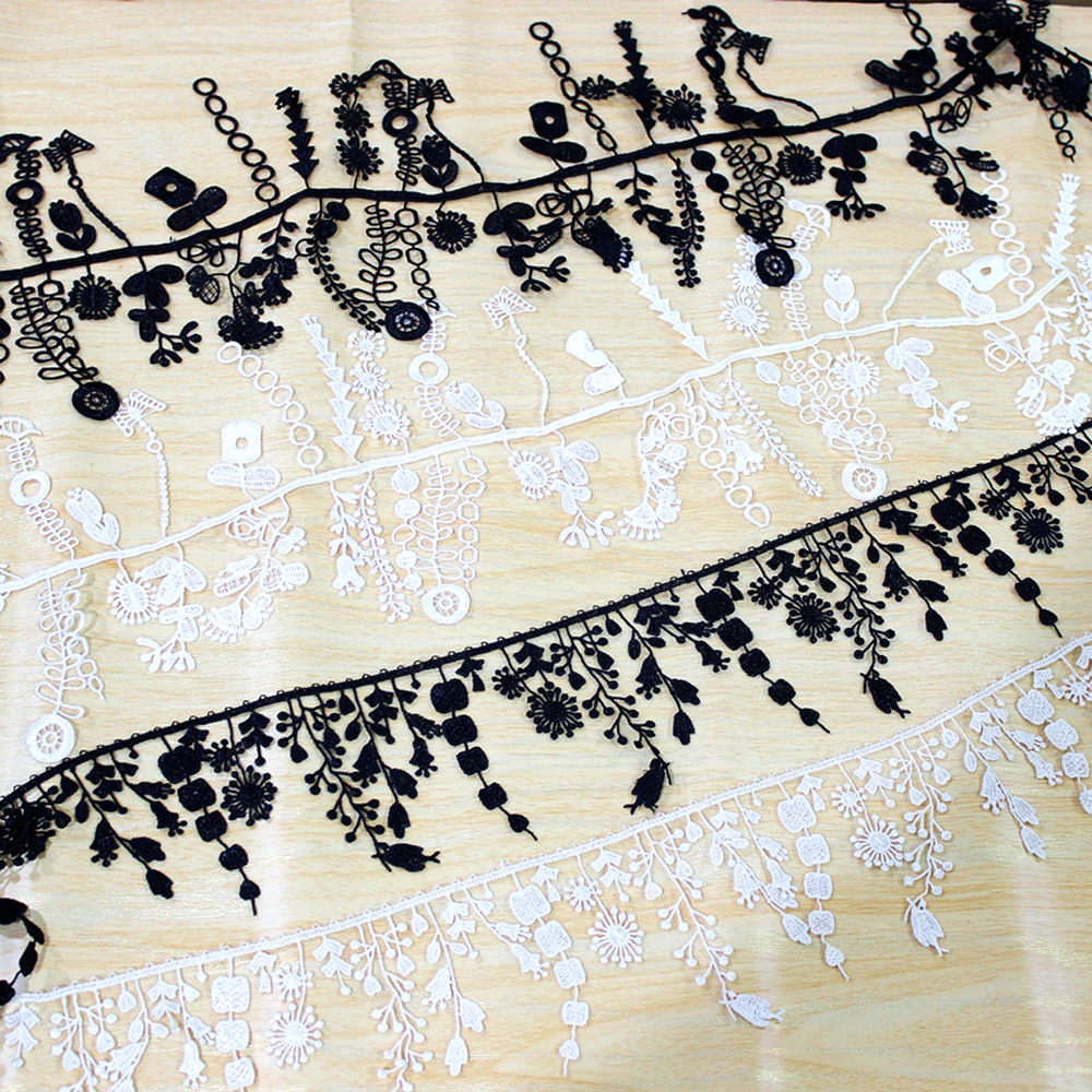Passamaneria Con Nappe E Stelle Solubile In Acqua – Pizzo Ricamato Per Cucito Creativo E Decorazioni, 3 Yards