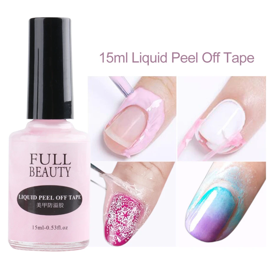 Liquid Peel Off Tape Latex Cream Nail Polish Protect Finger Skin Gel