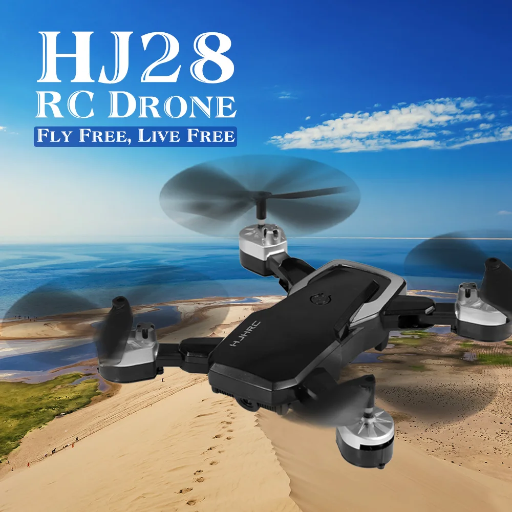 HJHRC HJ28 мини Радиоуправляемый Дрон с камерой 720 P/1080 P Wi-Fi FPV Для начинающих обучение подарок высота удержания складной Радиоуправляемый квадрокоптер