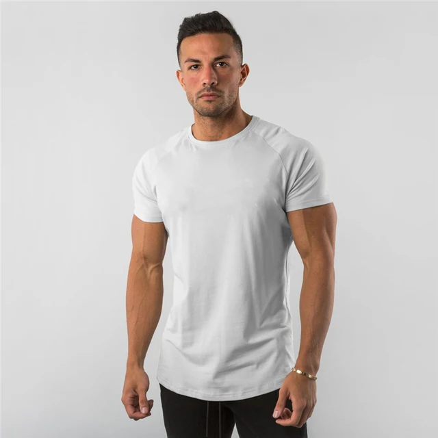 Plain Tight Men's Gym & Workout Cotton T Shirt - Men's Fitness Apparel ...