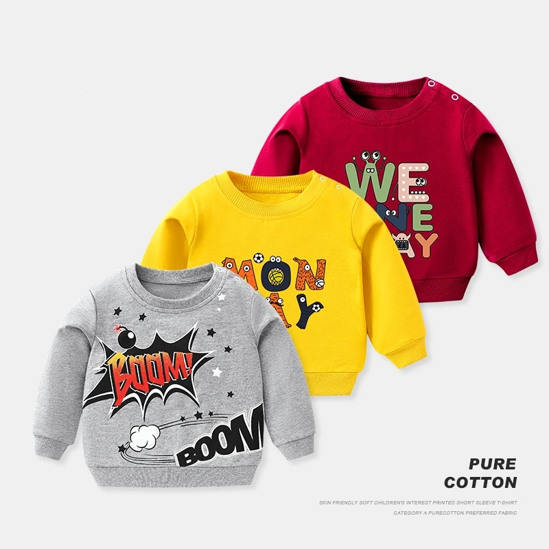 

Baby sweater autumn clothing new children's pullover hoodies 3-8t middle small children toddler tops handsome