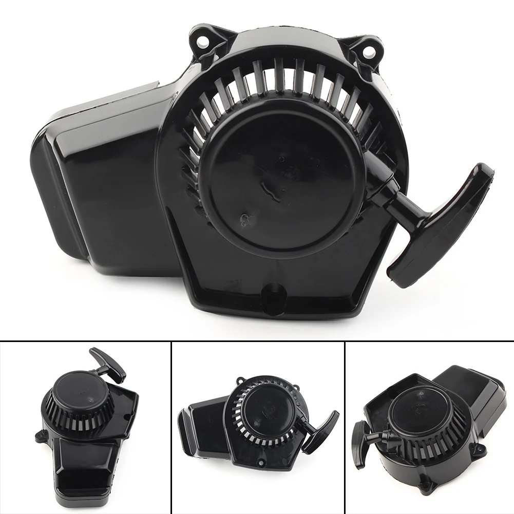 Motorcycle Mini PULL STARTER for 2-STROKE 47cc 49cc 50cc Pocket Pit Dirt Bike Recoil Black Plastic | Автомобили и мотоциклы