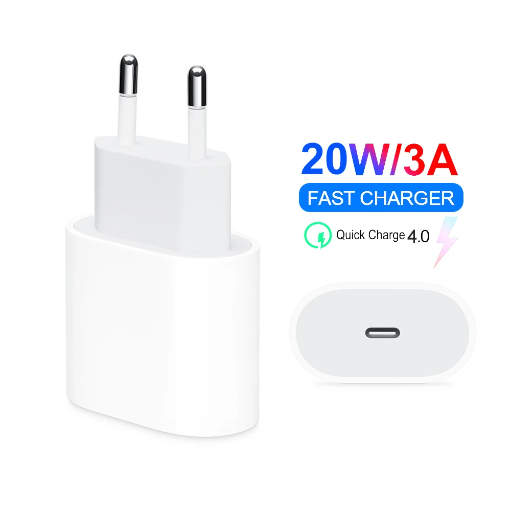 Оригинальное быстрое зарядное устройство PD QC 4 0 3 20 Вт для iPhone 12 11 Pro 8 X XS MAX XR iPad Air mini