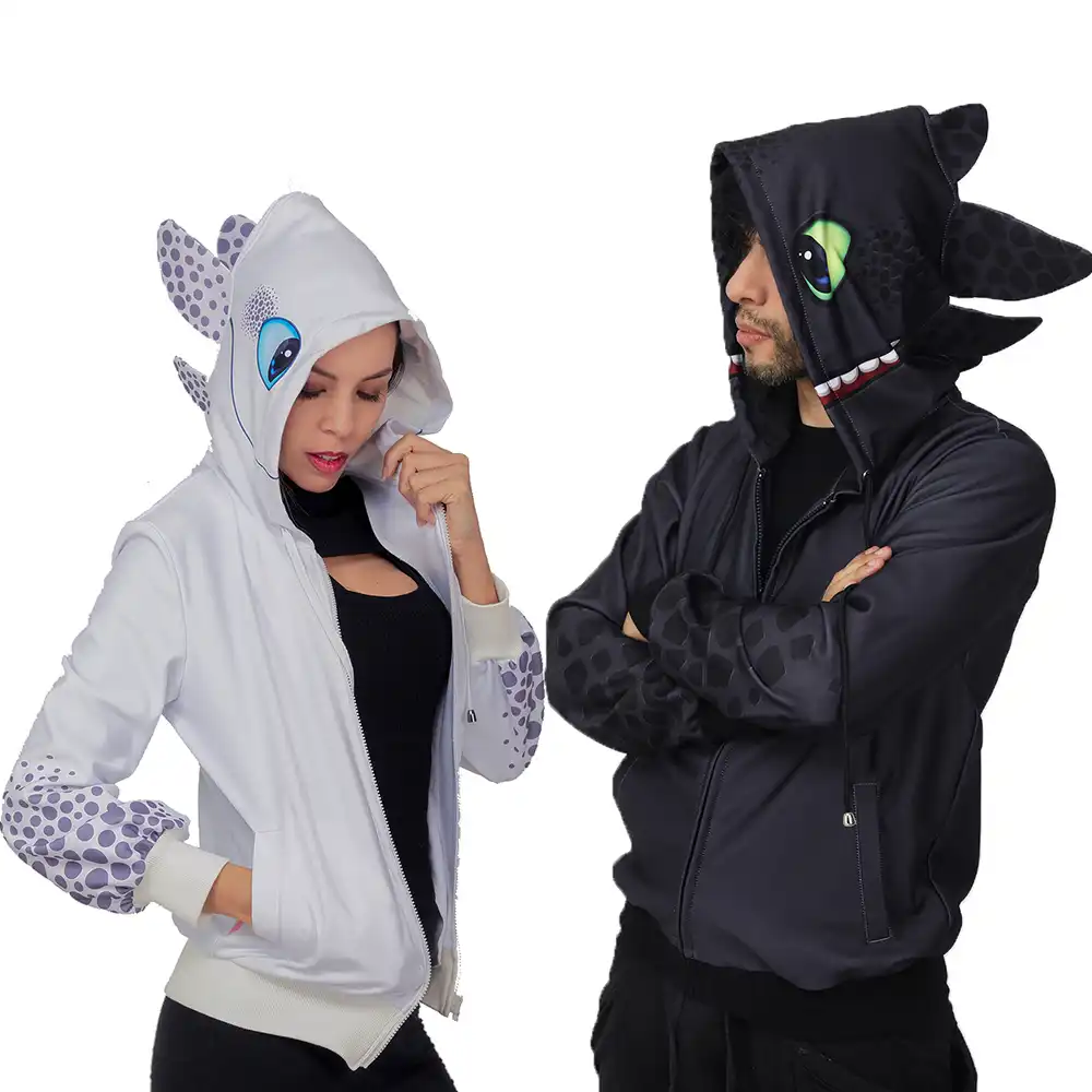light fury costume hoodie