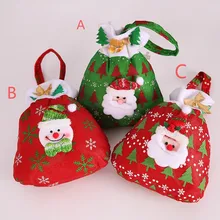 Рождественская Снежинка нетканый мешок конфет чулок Рождественская елка вечерние украшения дома аксессуары падения шоппинг# y3