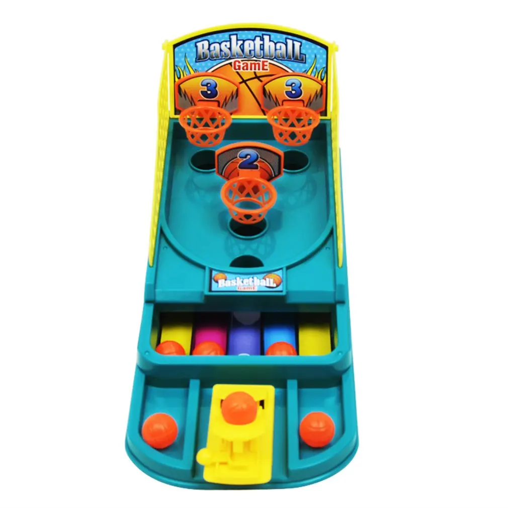 1 шт., креативная мини настольная игра в баскетбол, игрушечная стойка, для детей, для помещений, стрельба пальцем, шар, Экологичная игрушка для детей, обучающая игрушка