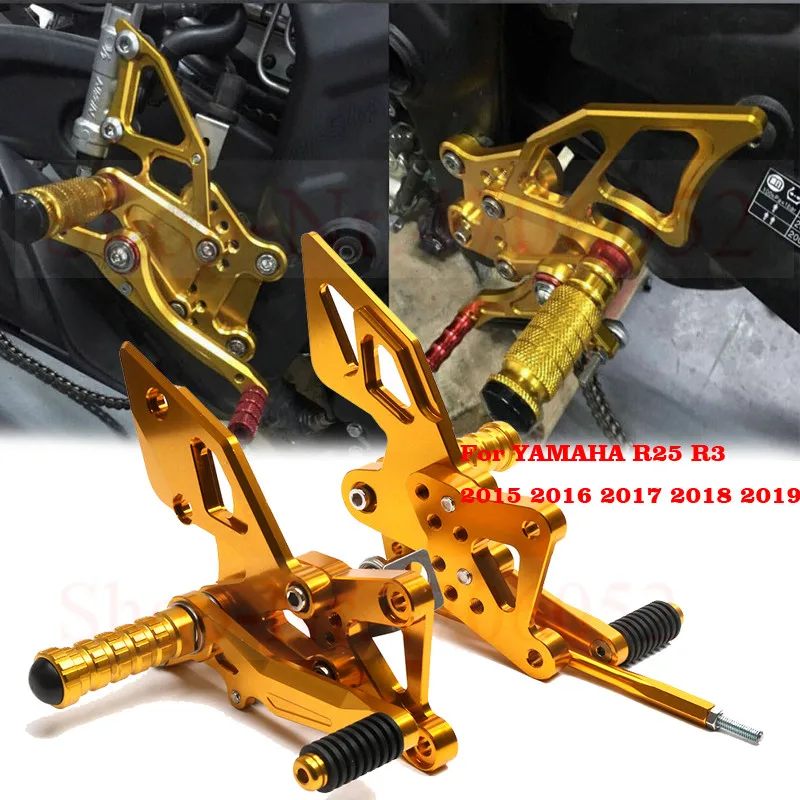 CNC регулируемый задний Набор Rearsets Подножка для ног для YAMAHA R25 R3