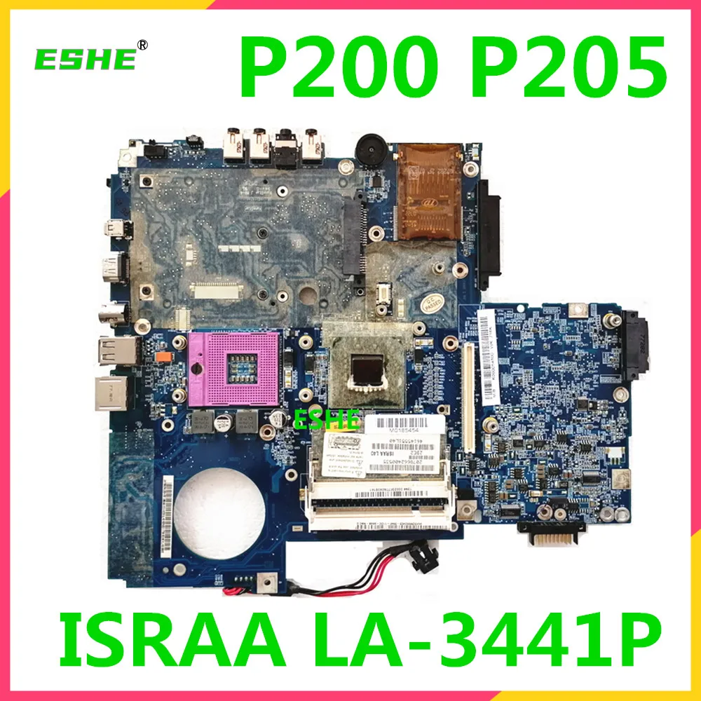 

ISRAA LA-3441P для Toshiba Satellite P200 P205 Материнская плата ноутбука K000054800 материнская плата испытанное хорошее Бесплатная доставка
