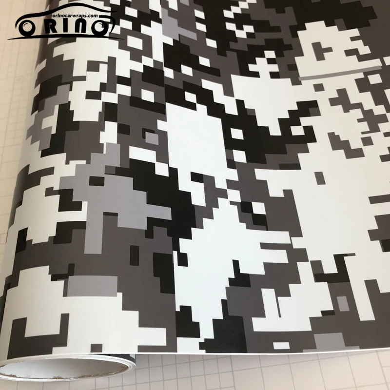 Digital Black White Vinyl Film Sticker-1