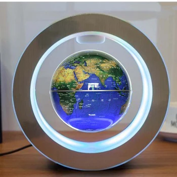 

Led 4 Inch Earth Illuminated Auto Rotating World Map Magnetic Levitation Desktop Floating Globe Anti-gravity Home Decorative