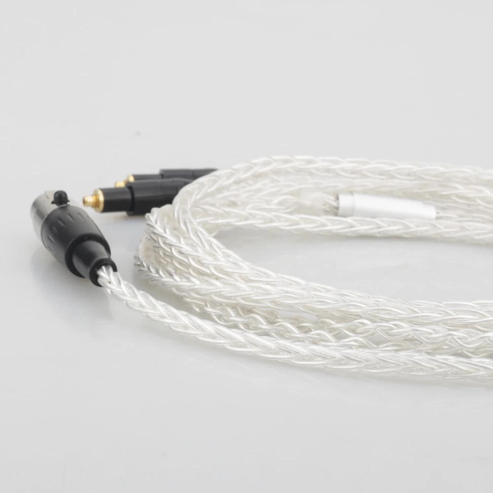 Audiocrast 8Cores OCC silver Plated headphone upgraded cable 5PINS XLR Female for SRH1440 SRH1840 SRH1540