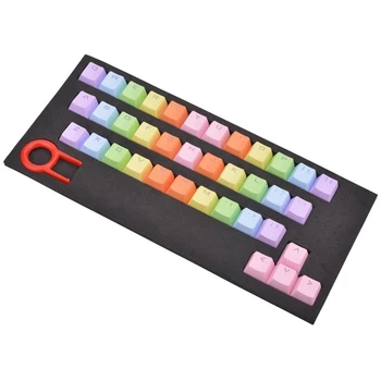 

Keycap 37 PBT Double Shot Injection Backlit Keycaps with Key Puller for All Mechanical Gaming Keyboards Pink