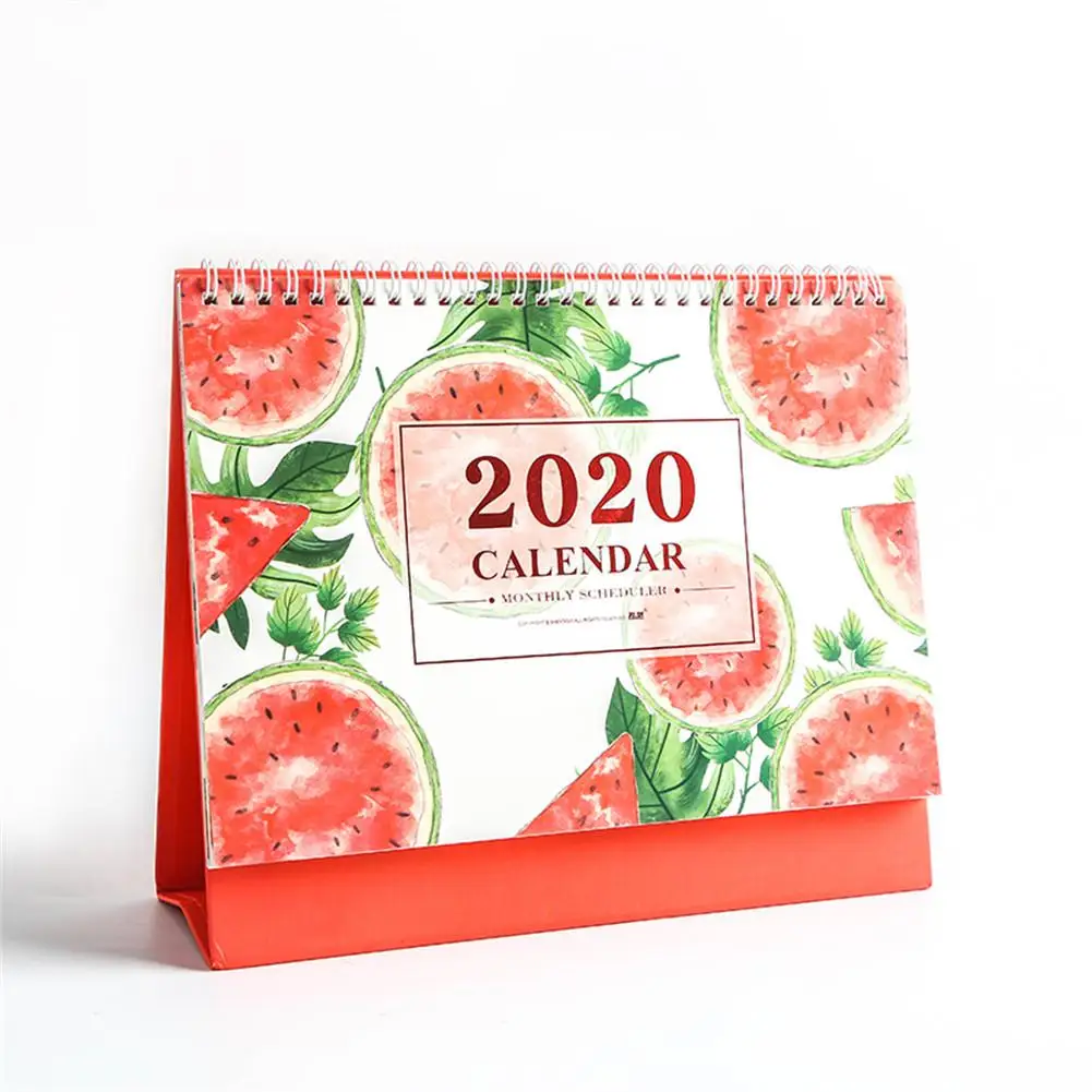 

2020 Standing Desk Calendar Desk Stand Up Large-size Calendar Runs From July 2019 Through Dec New Year Desk Calendar 2020