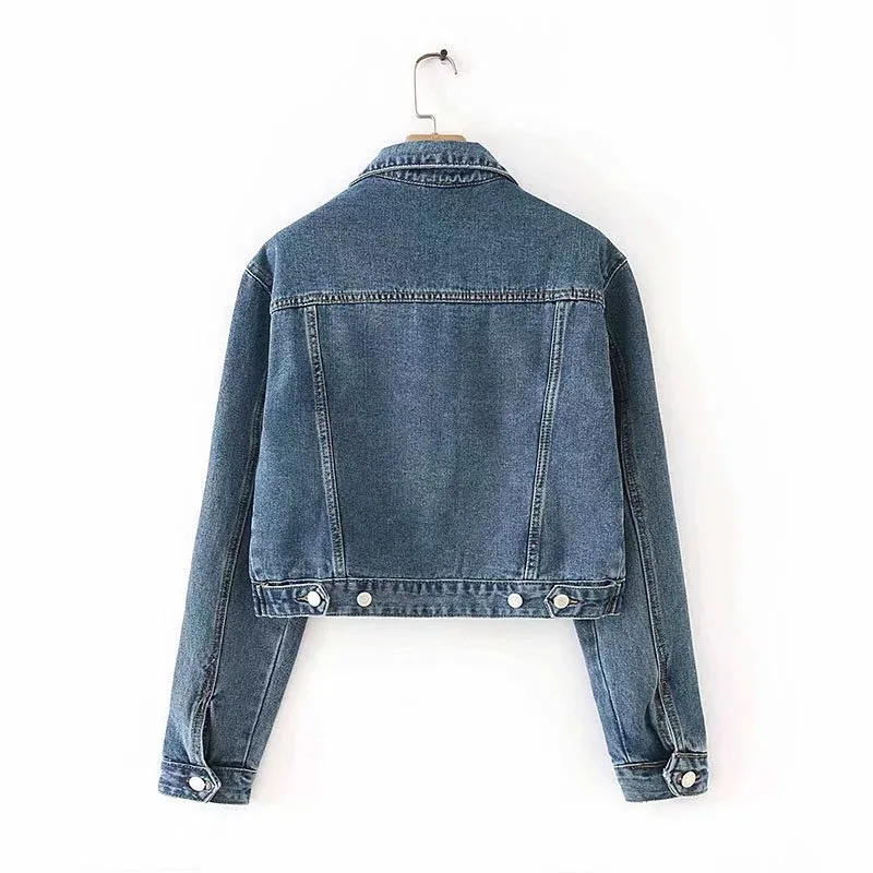 

2019 New Products INS Europe And America WOMEN'S Dress Cowboy Jacket