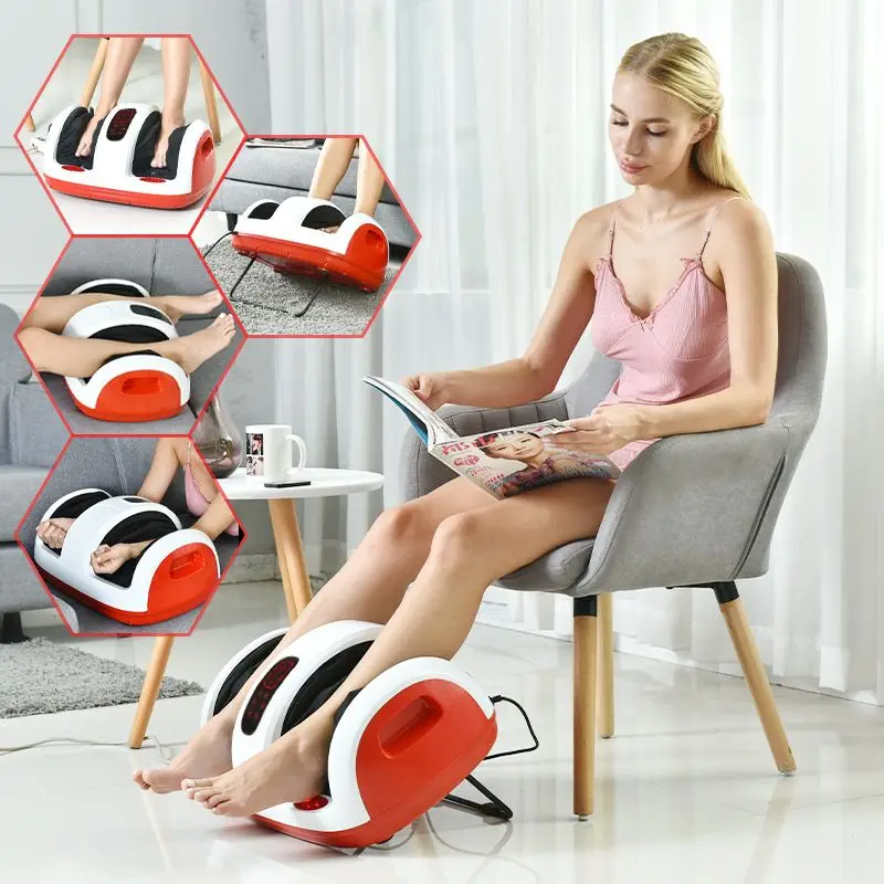  Foot Therapy Instrument Smart Heating Acupoint Massager Kneading Feet Contact Screen Carry Support  - 4000450218615
