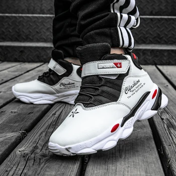 

SKHEK Autumn Kids High Sport Sneakers Children Mesh Shoes Baby Girls Casual Sneakers Boys Soft Brand Shoes Black Sneakers Traine