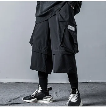 

Couple Clothing Men Streetwear Hip Hop Thick Fleece Casual Pant Male Big Pocket Harem Trousers Joggers Sweatpants