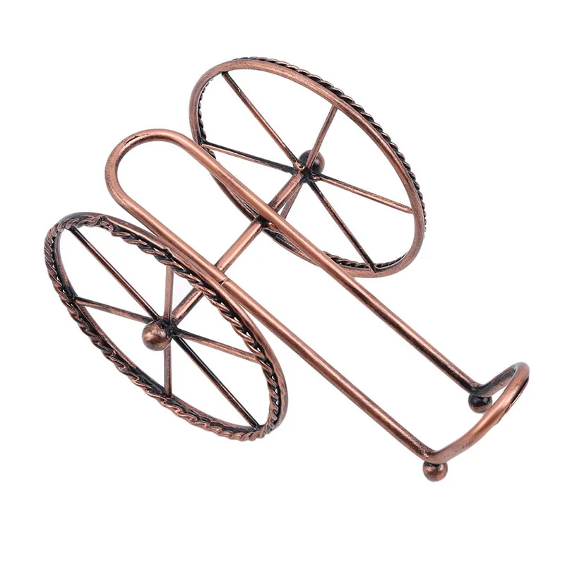 New Arrivals Retro Creative Living Room Wine Cabinet Decoration Hot Sale Wine Display Stand European Metal Wine Rack Decoration