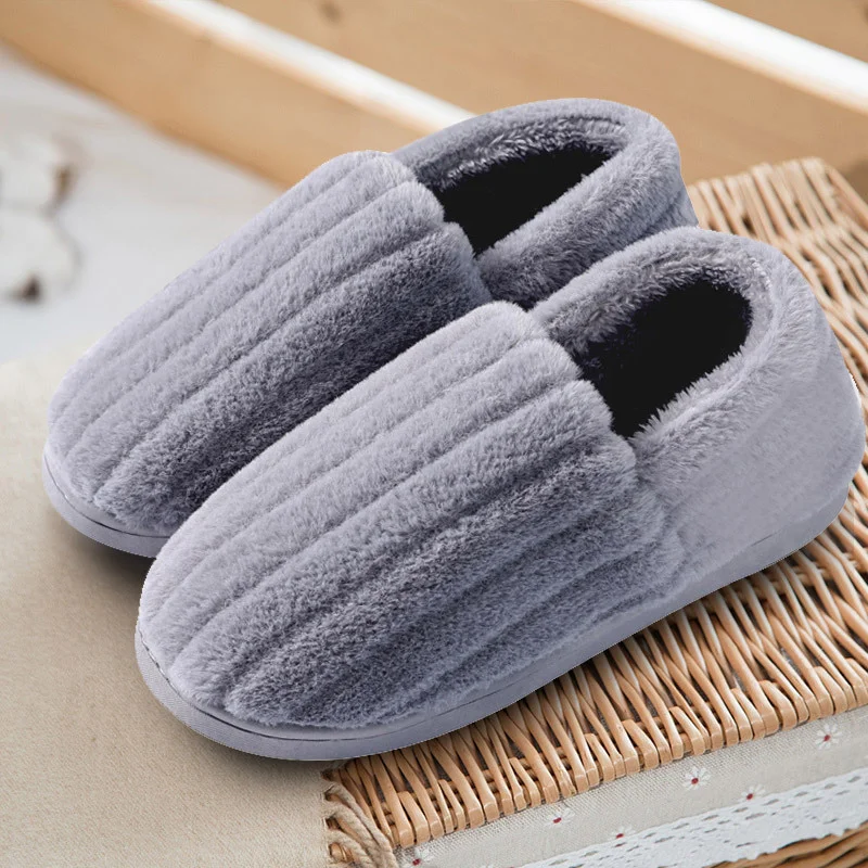 2020 Winter Home Slippers Big Size Cotton Women Warm Plush Footwear Women