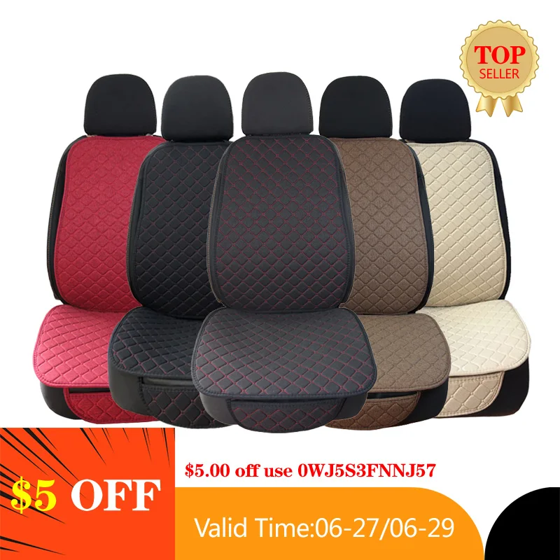 Large Size Flax Car Seat Cover Protector Linen Front or Rear Seat Back Cushion Pad Mat Backrest for Auto Interior Truck Suv Van|Automobiles Seat Covers| - AliExpress