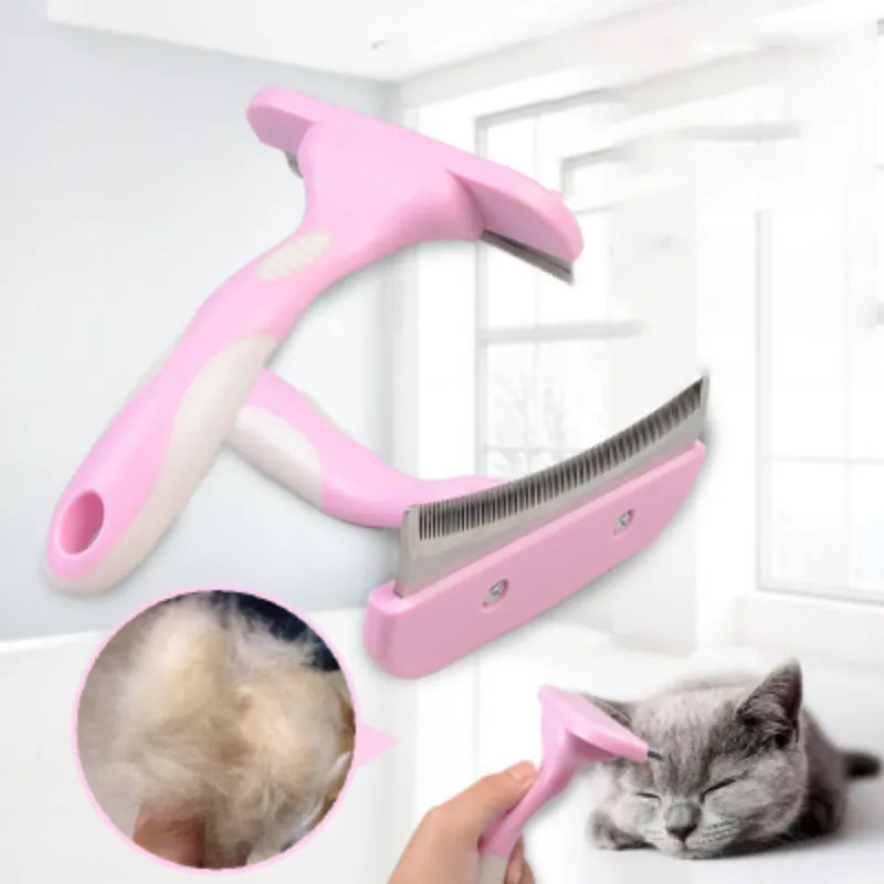 

Combs Dog Hair Remover Cat Brush Grooming Tools Pet Detachable Clipper Attachment Pet Trimmer Combs Supply Furmins for Cat Dog