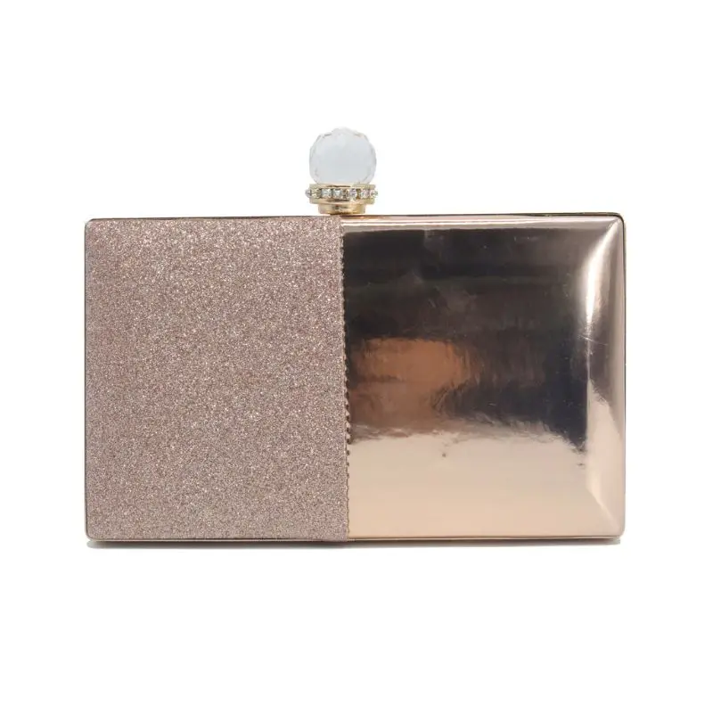 AP Women Lady Glitter Wallet Clutch Bag Bridal Evening Party Handbag Chain Purse X7XC - Цвет: AP