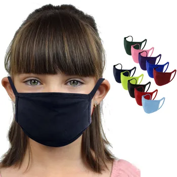 

Baby Kids Solid Color Breathable Washable Reusable Double Layer Mask 10PCS Protective Face Mask Windproof Anti-ultraviolet Masks