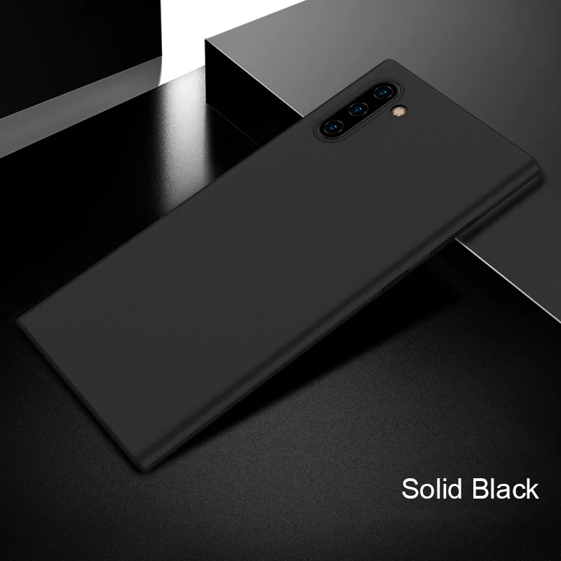 solid black X-Level супер тонкий чехол s для samsung Galaxy Note 10+ Чехол Жесткий PP защитный чехол для Galaxy S10+ S10e прозрачный - Цвет: solid black