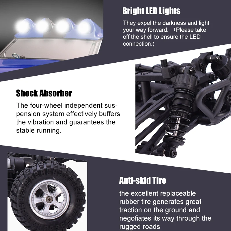 HBX 12891 DUNE Thruster 1:12 2,4G 4WD 35 км/ч высокая скорость гоночный альпинист RC автомобиль дрейф пустынный грузовик внедорожник игрушка для детей