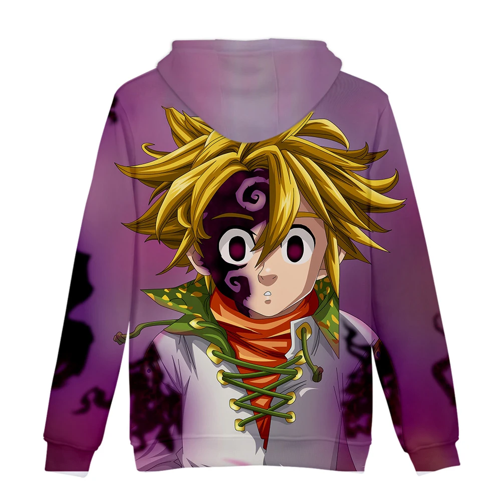 The Seven Deadly Sins melidas 3D крутые худи Толстовка женская/Мужская японская аниме повседневная толстовка модная популярная толстовка одежда