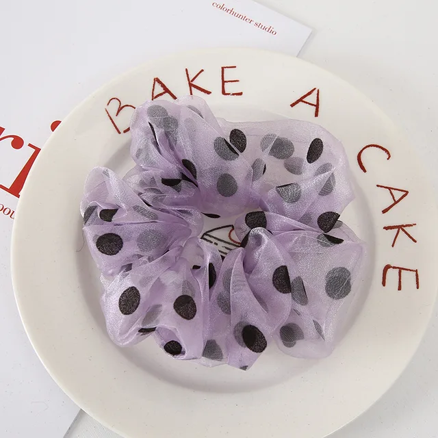 Oversized Scrunchies Organza Hair Ties Elastic Hair Band Women Girs Ponytail Holder Fashion Hair Ropes Headband Hair Accessories B2