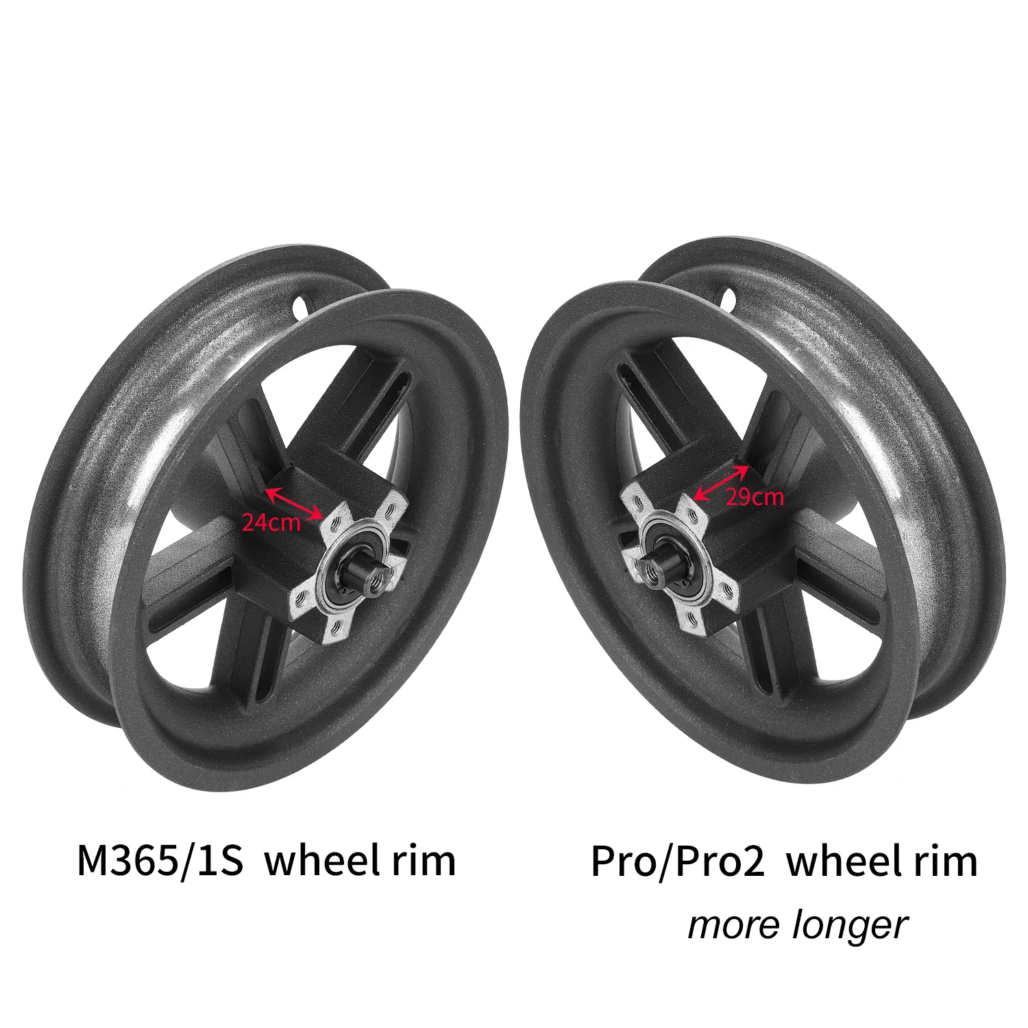 

Wheel Rim for Xiaomi M365/1S/Pro/Pro2 Electric Scooter Aluminum Alloy Disc Brake Rim Rear Wheel Hub Wheel Tire Parts Accessories
