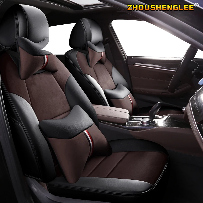 ZHOUSHENGLEE пользовательские кожаные чехлы для автомобильных сидений Geely Emgrand EC7 Jingang