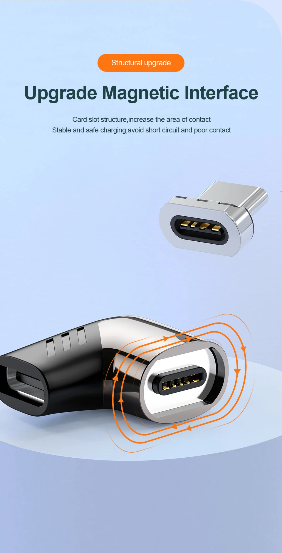 100W Magnetic Type-C Adapter Female to Male Kuulaa