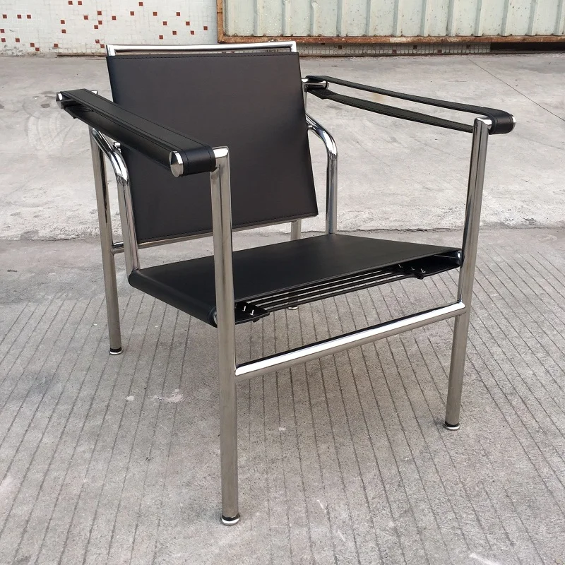 Оригинальный дизайнерский Наклонный подлокотник Corbusier из искусственной кожи