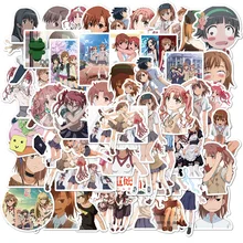 

10/50pcs Anime A Certain Scientific Railgun Stickers Misaka Shirai Sticker Skateboard Car Sticker PVC Decals for Laptop Suitcase